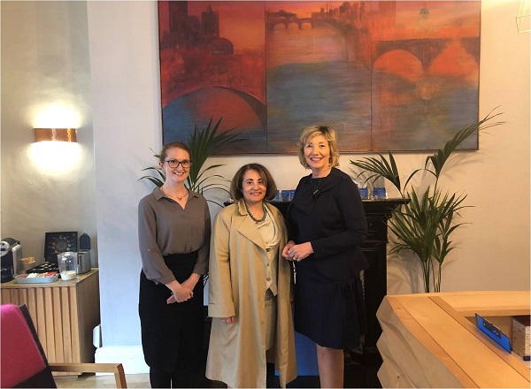 Meeting of the Greek Ambassador, Mrs. Ekaterini Simopoulou, with Ms. Mary Rose Burke, CEO of Dublin Chamber of Commerce
